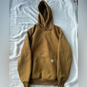 Carhartt Rain Defender® Loose Fit Heavyweight Hoodie - Mustard/Carhartt Brown